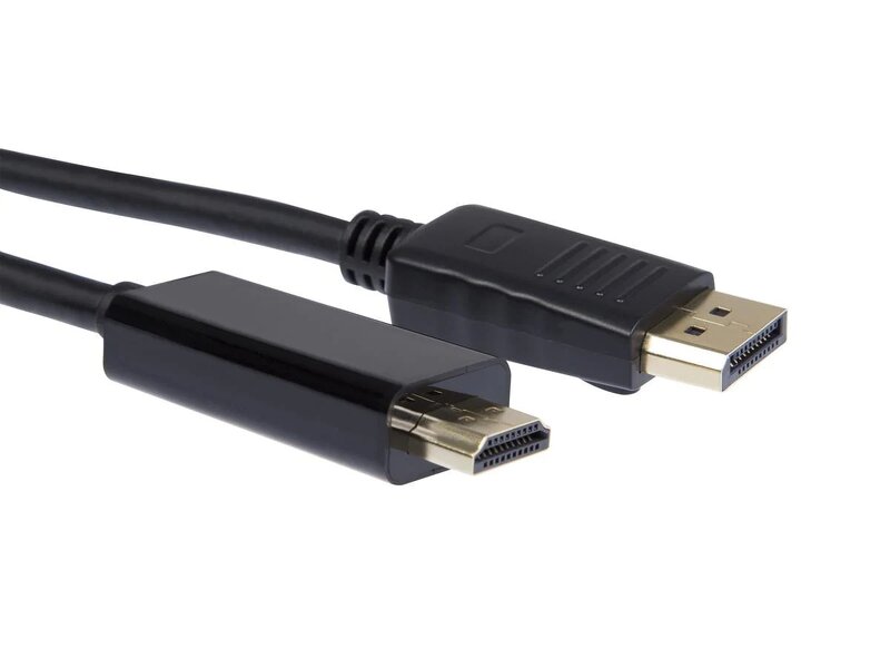 iiglo DisplayPort till HDMI-kabel 2m – Svart