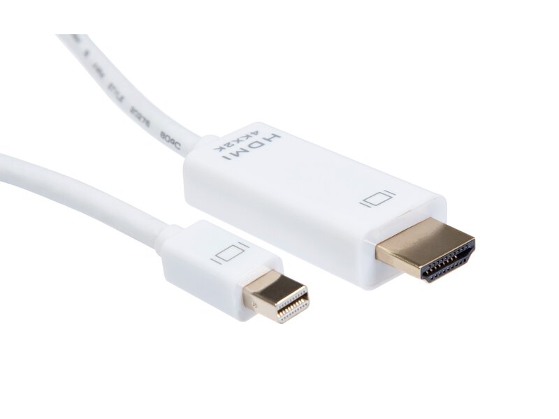 iiglo Mini-DisplayPort till HDMI-kabel 3m – Vit