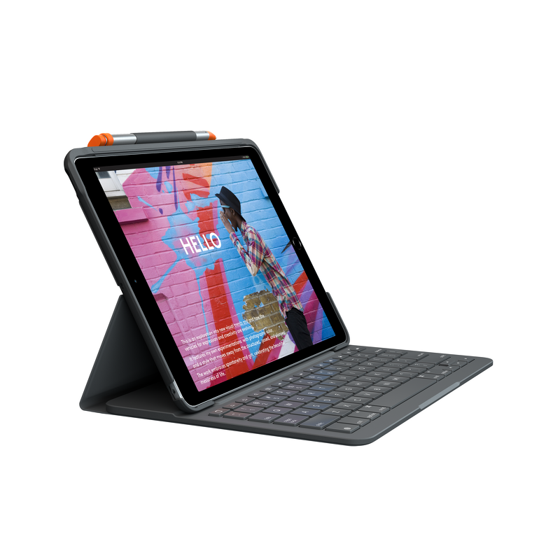 Product Image for Logitech iPad 10.2" 7th-9th gen & Air 3rd gen. Slim Folio Keyboard