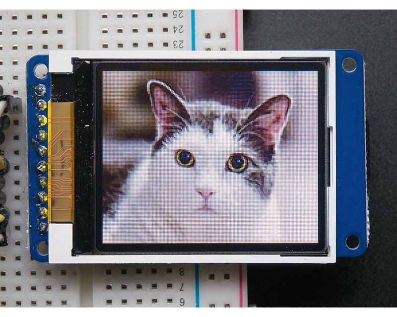 Adafruit 1.8 Color TFT LCD display with MicroSD Card Breakout - ST7735R
