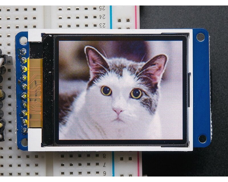 Adafruit 1.8 Color TFT LCD display with MicroSD Card Breakout – ST7735R