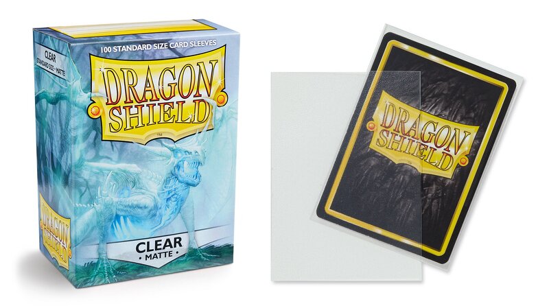 Dragon Shield Matte Sleeves Clear 63×88 (100 in box)