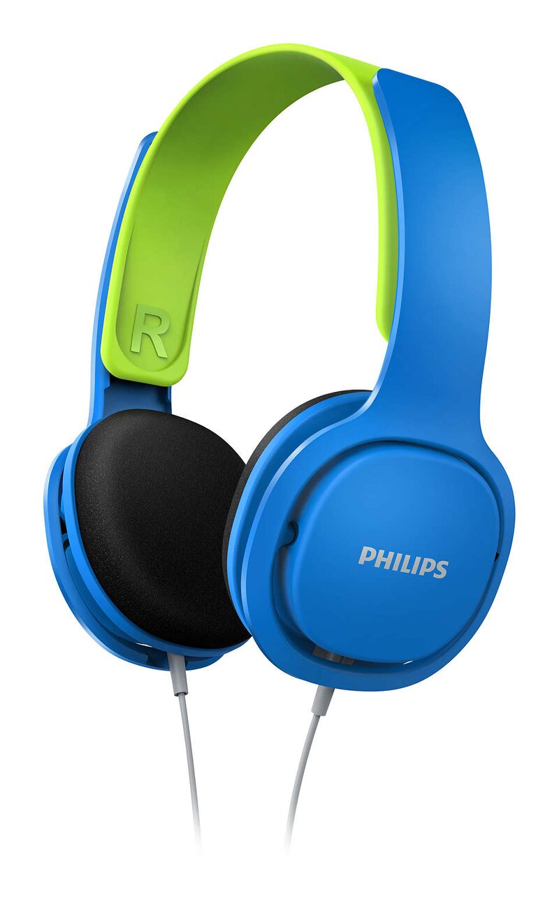 Philip Kids hörlur on-ear SHK2000BL/00 – Blue/Green