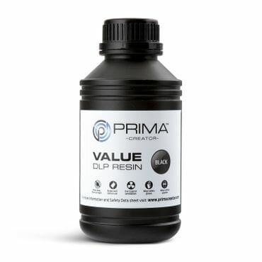 PrimaCreator Value UV / DLP Resin – 500 ml – Svart