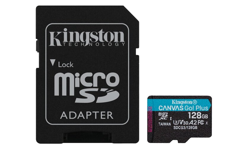 Kingston microSDXC Canvas Go Plus - 128GB / Class10 / UHS-1 / 170MB/s