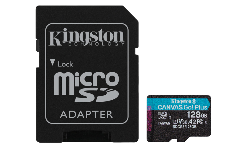 Product Image for Kingston microSDXC Canvas Go Plus - 128GB / Class10 / UHS-1 / 170MB/s