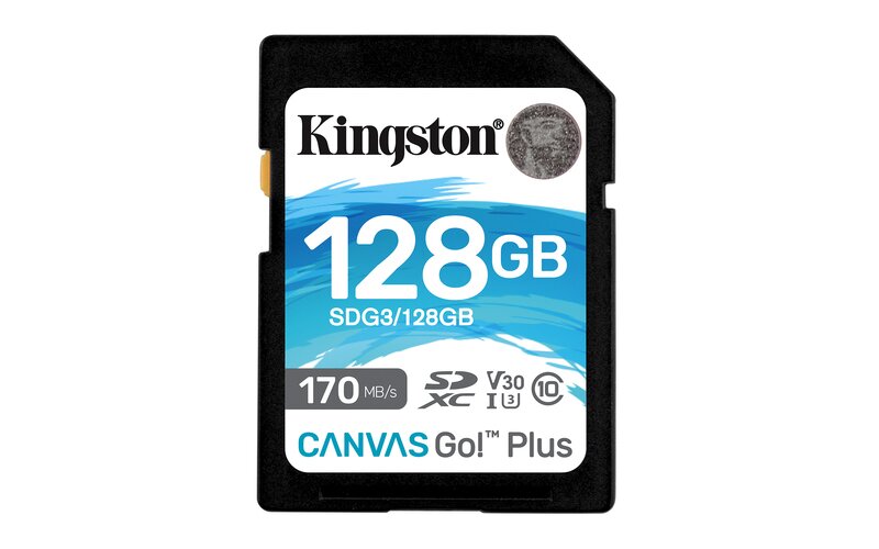Kingston Canvas Go Plus SDXC – 128GB / UHS-I U3 / V30