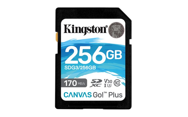 Kingston Canvas Go Plus SDXC – 256GB / UHS-I U3 / V30