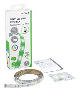 Deltaco Smart LED-list RGB – 1m förlängning