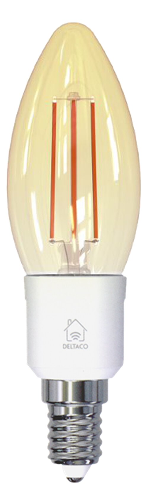 Deltaco Smart Home LED-filamentlampa E14  / 2.4GHz / 4.5W / 400lm