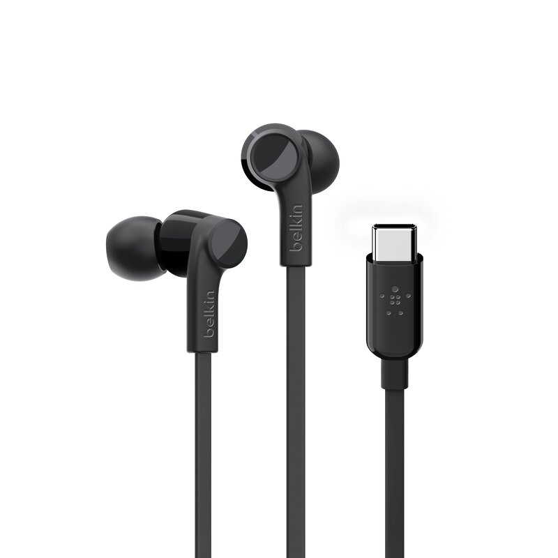 Belkin SoundForm In-Ear Hörlurar / USB-C – Svart