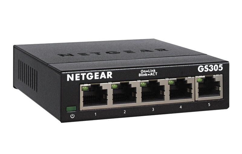 Netgear GS305v3 – 5-Port / Gigabit Switch / Unmanaged