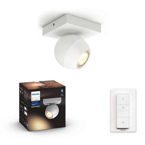 Philips Hue Buckram Spotlight BT / 5W / 1x - Vit