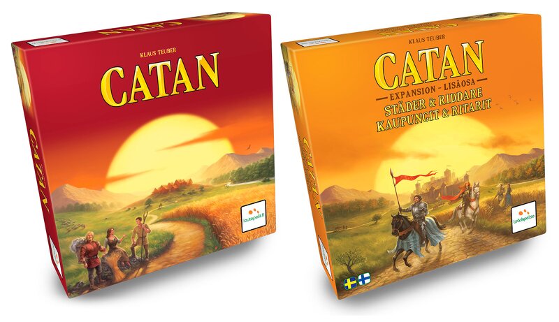 Catan – Settlers of Catan + Städer och Riddare (Sv)