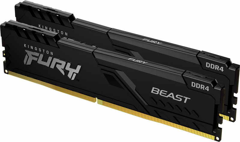 Product Image for Kingston Fury Beast 32GB (2x16GB) / 3200MHz / DDR4 / CL16 / KF432C16BBK2/32
