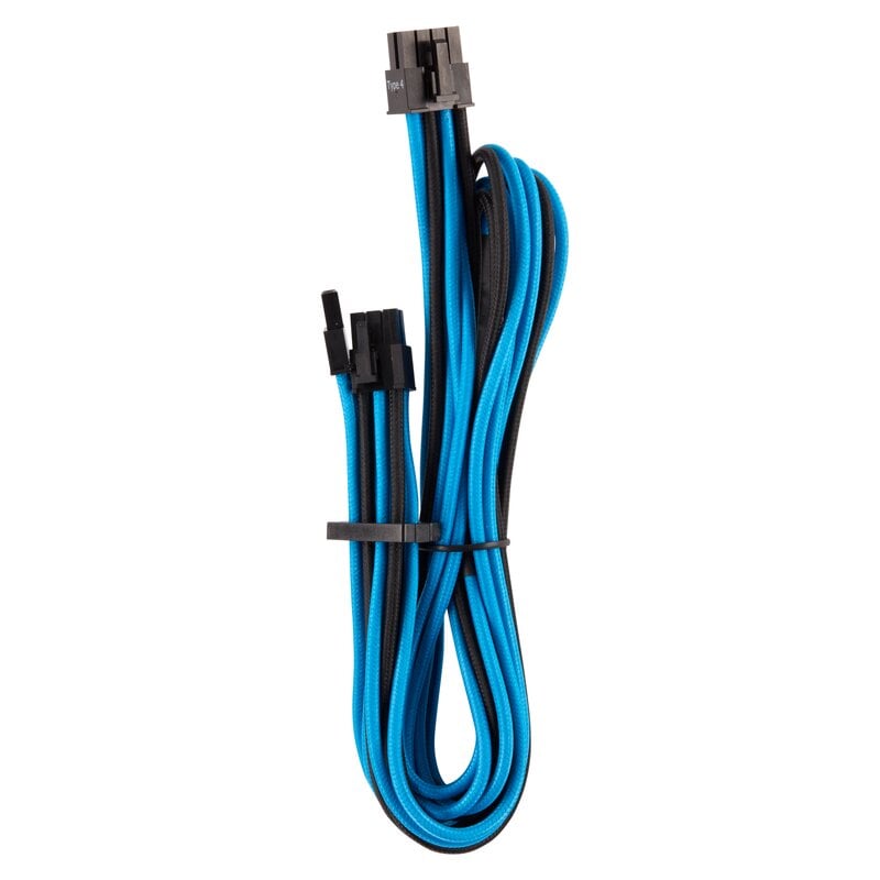 Corsair Individually Sleeved PCIe Cable Single / RMi RMx – Svart/Blå