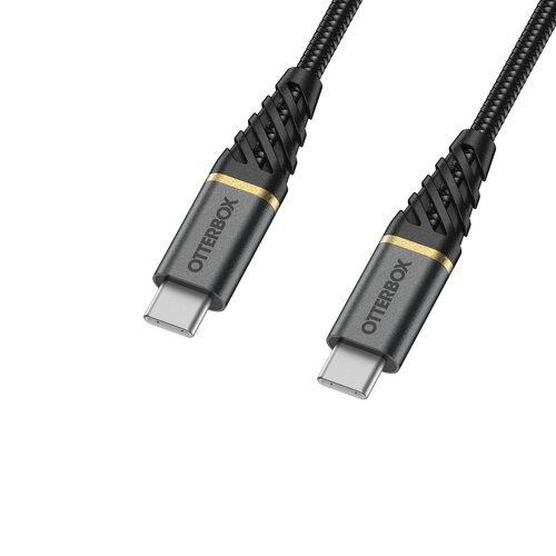 OtterBox Premium Kabel USB C-C Snabbladdning 1m – Svart