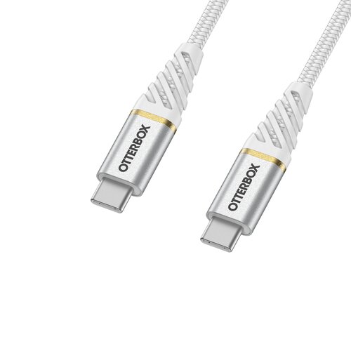 OtterBox Premium Kabel USB C-C Snabbladdning 1m – Vit