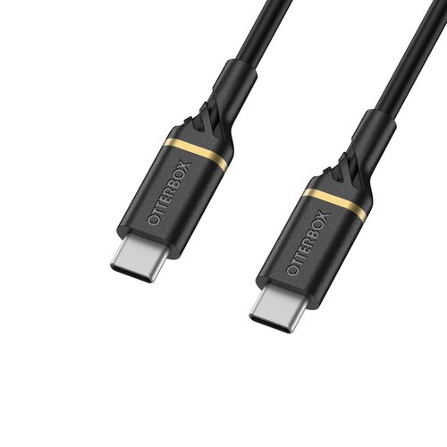 OtterBox Premium Kabel USB C-C Snabbladdning 2m – Svart