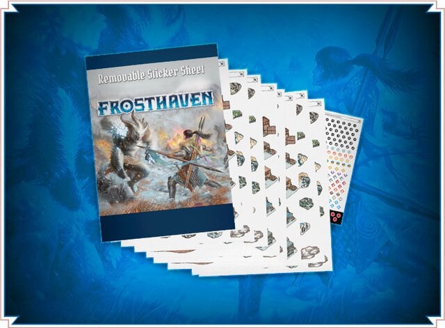 Cephalofair Games Frosthaven Removable Sticker Set