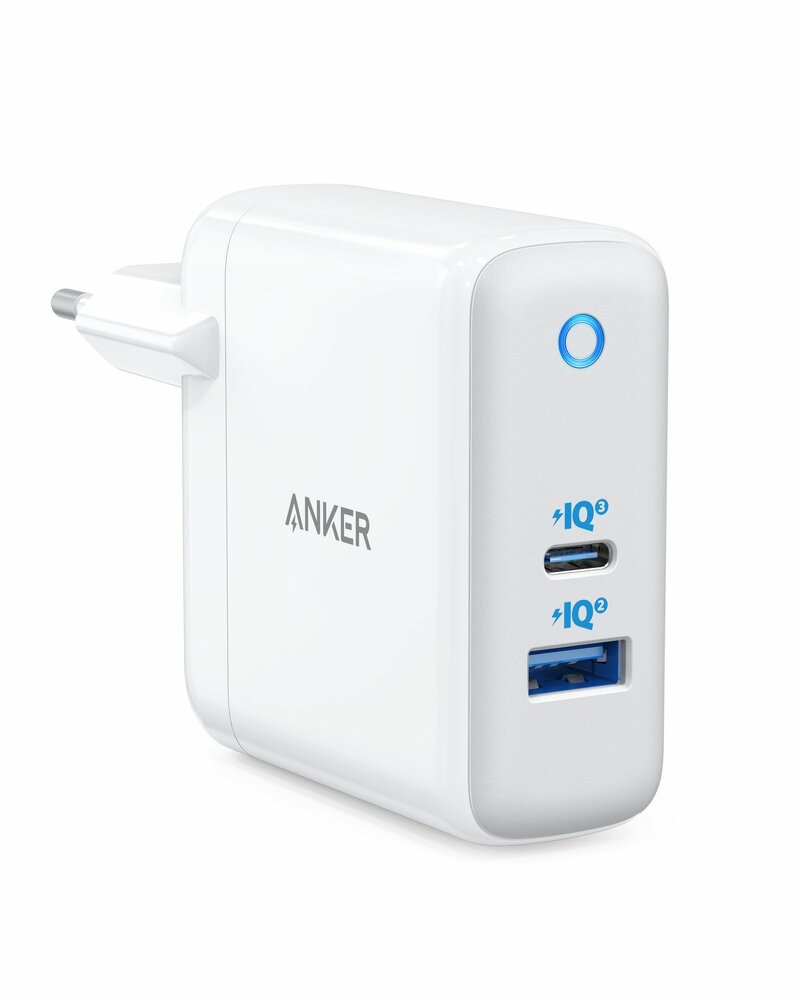 Anker PowerPort Atom III 45W USB-C + 15W USB-A – Vit
