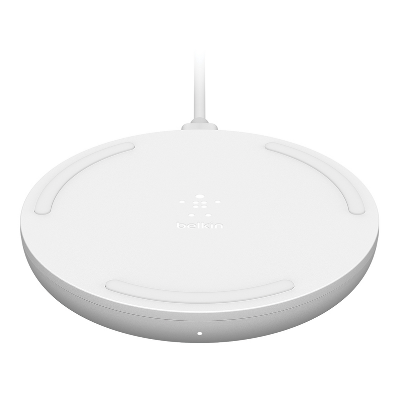 Product Image for Belkin Trådlös Qi-laddare 15W inkl 24W väggladdare och USB-C kabel / Pad - Vit