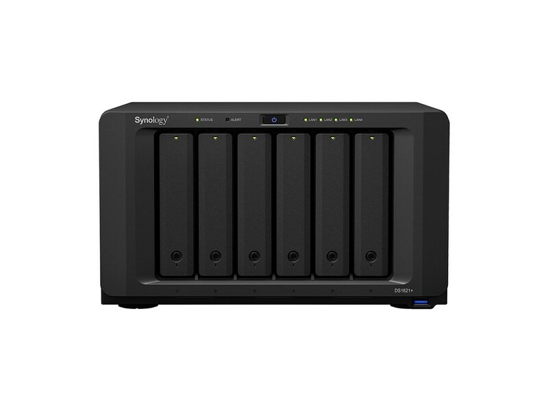 Synology DiskStation DS1621+ – 6 fack /  2.2GHz 4-Core / 4GB DDR4