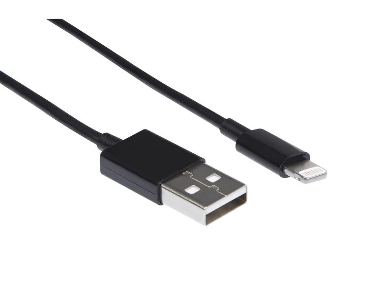 iiglo USB A till lightning kabel / 3m - Svart