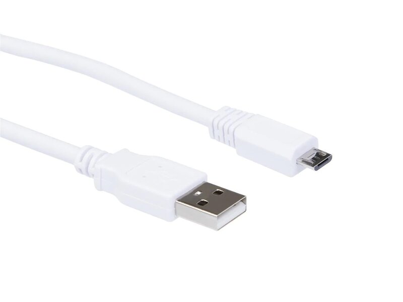 iiglo USB A till USB Micro-B 2.0 kabel / 0,3m – Vit