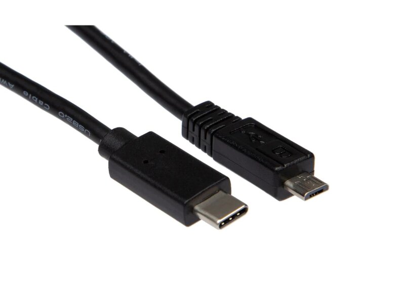 iiglo USB C till USB Micro-B kabel / 1m – Svart