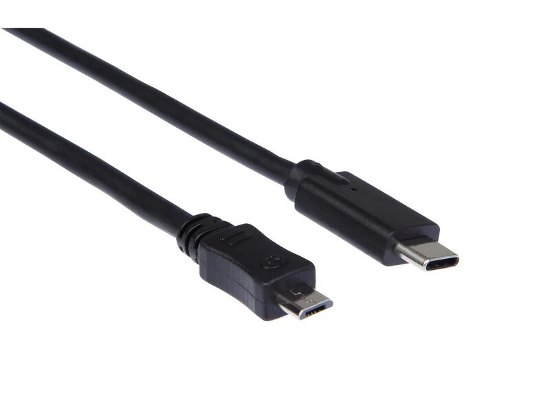 iiglo USB C till USB Micro-B kabel / 2m – Svart