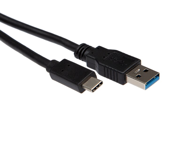iiglo USB-A 3.0 till USB C kabel / 3m - Svart