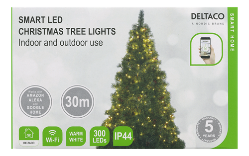 Product Image for Deltaco Smart Home Julgransbelysning / inomhus / utomhus / varmvit - 2m