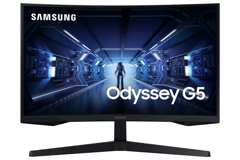 Samsung Odyssey G5 Curved / 27″ / VA / 2560 x 1440 / 165 Hz / 1ms / HDMI,DP / FreeSync / VESA