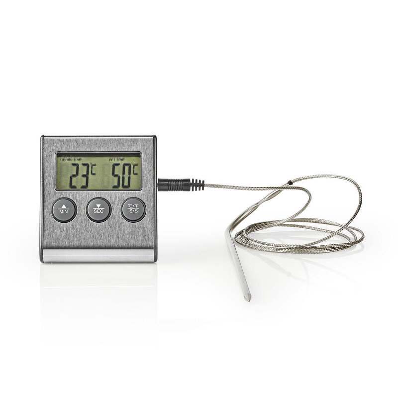 Nedis Stektermometer / 0-250 °C / digital display / timer