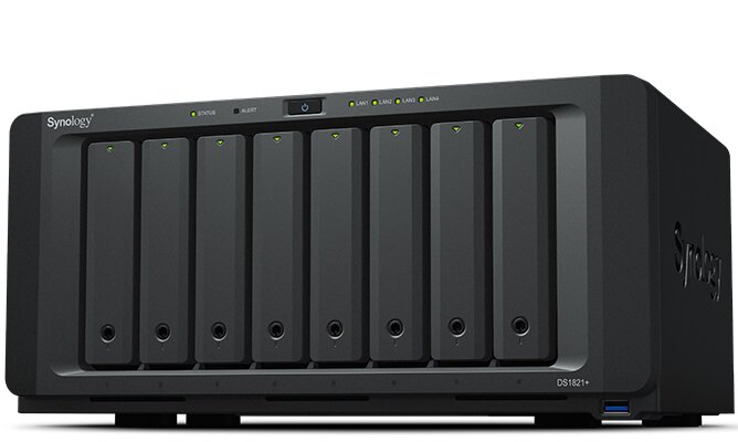 Synology DiskStation DS1821+ – 8 fack / 2.2Ghz 4-Core / 4GB DDR4