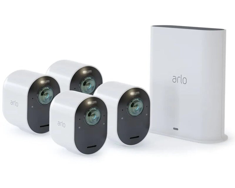 Arlo Ultra 2 Spotlight – Trådlöst 4K HDR säkerhetssystem med 4 kameror