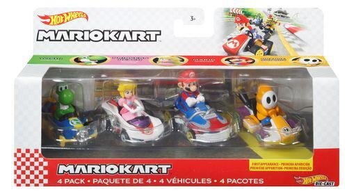 Mattel Hot Wheels Mario Kart: 4 Pack Vehicles