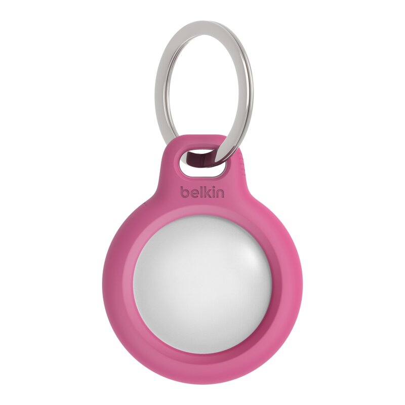 Belkin AirTag Secure Holder with Keyring - Pink