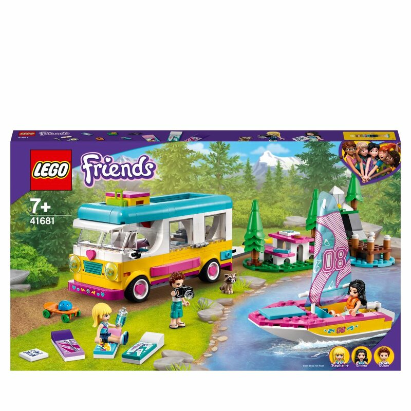 LEGO Friends Husbil och segelbåt i skogen 41681