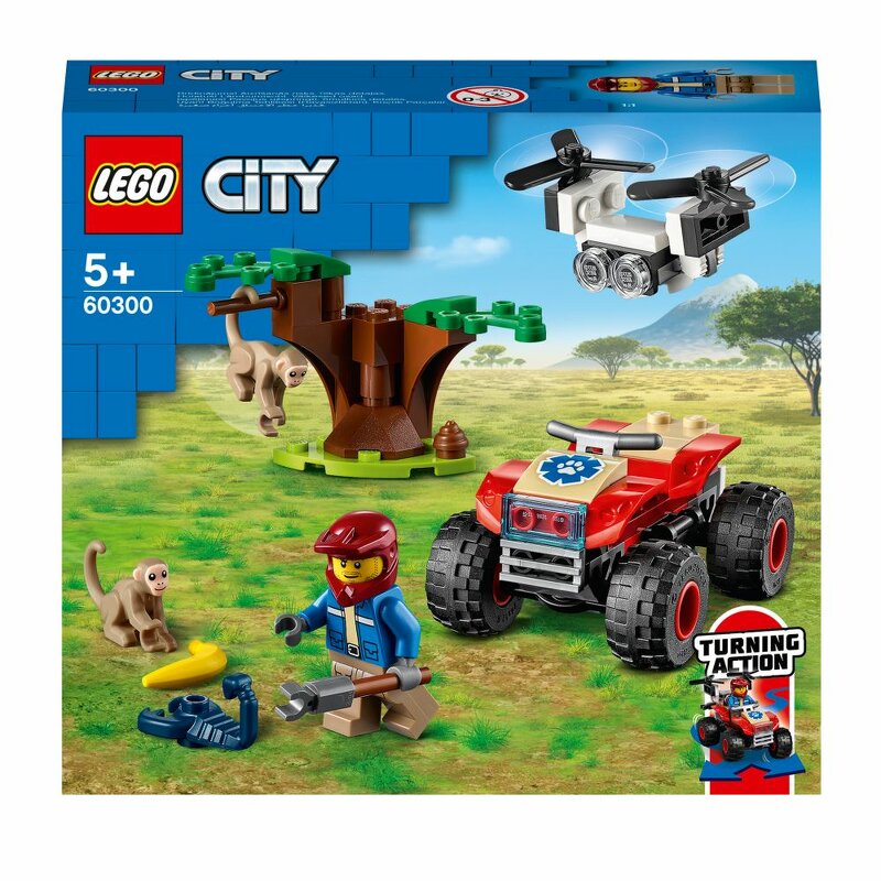LEGO City Wildlife Djurräddningsfyrhjuling 60300