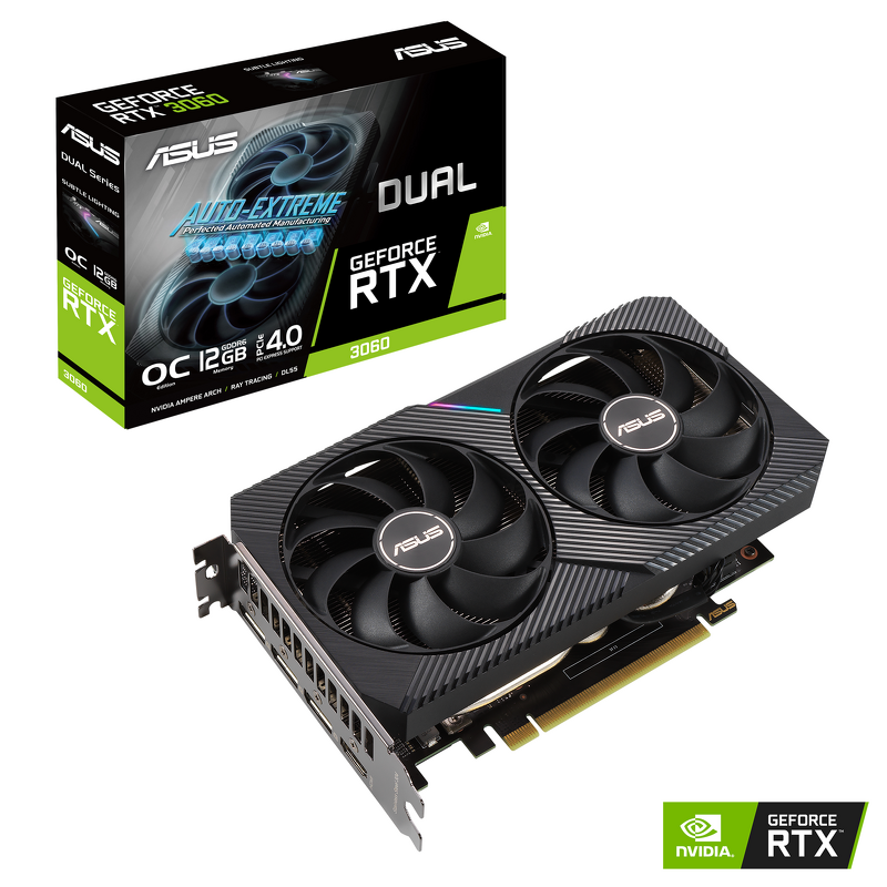 Product Image for ASUS Dual GeForce RTX 3060 12GB OC V2 (LHR)