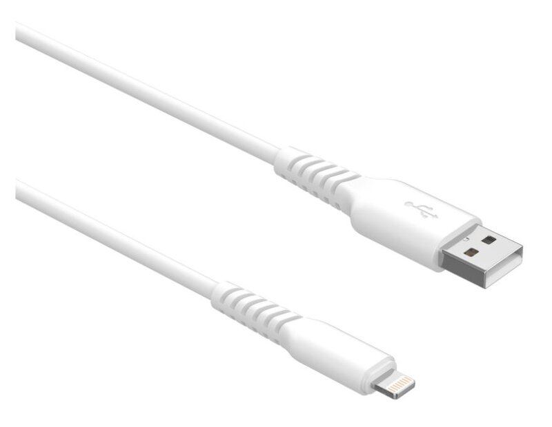 iiglo USB A till lightning kabel 1m / Vit