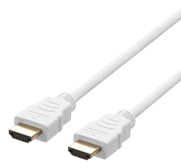 Deltaco Ultra High-Speed HDMI-kabel / 1m - Vit
