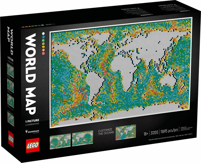 LEGO Art Världskarta 31203