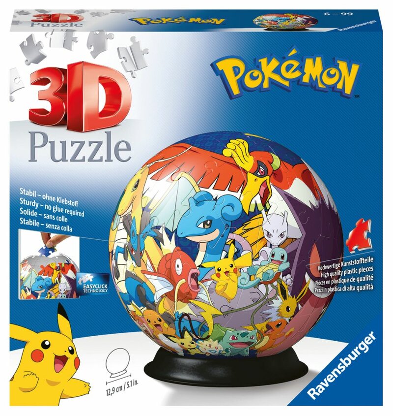 Pokémon 3D Pussel – Motivboll (72-bitar)