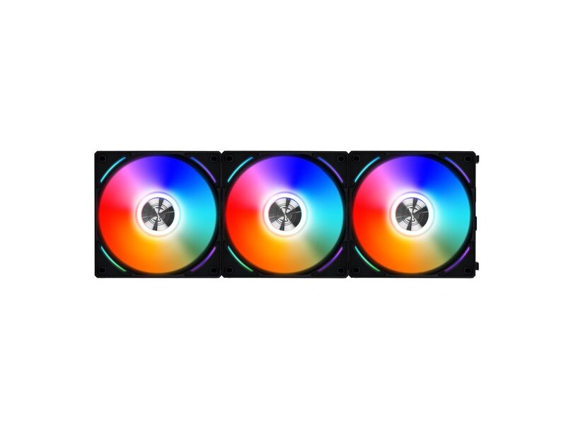 Lian Li UNI FAN AL120 / PWM / A-RGB / 120mm / 3-pack – Svart