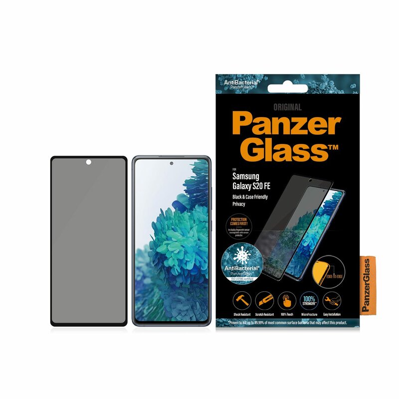 PanzerGlass Samsung Galaxy S20 FE Case Friendly Privacy Skärmskydd