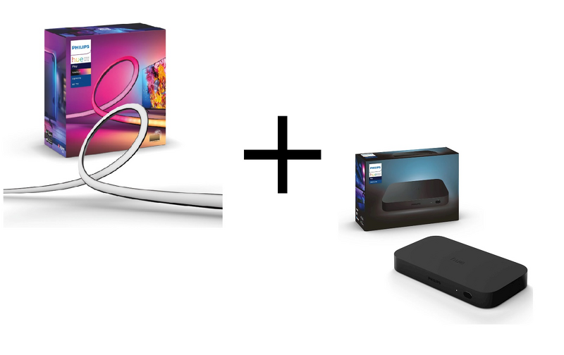 Product Image for Philips Hue Ambilight-paket för 65" TV (Gradient Lightstrip 65" + Sync Box)