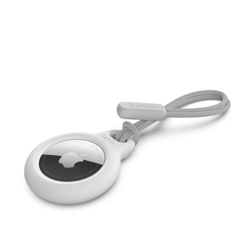 Product Image for Belkin Airtag Secure Holder with Strap - White